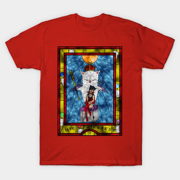 FFXIV Tarot - 2 The High Priestess T-Shirt by Carmina